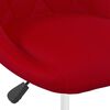 vidaXL Chaises pivotantes &agrave; manger lot de 6 Rouge bordeaux Velours