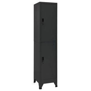 vidaXL Armoire &agrave; casiers Anthracite 38x45x180 cm Acier
