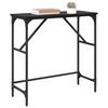 vidaXL Table console Ch&ecirc;ne noir 75 x 32 x 75 cm Bois d'ing&eacute;nierie