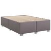 vidaXL Sommier &agrave; lattes de lit avec matelas Gris 140x200 cm Similicuir