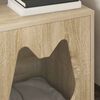vidaXL Maison pour chat Sonoma 42,5 x 40 x 53,5 cm Bois d'ing&eacute;nierie