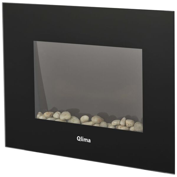 Qlima Chauffage &eacute;lectrique avec effet de flamme EFE 2018 1800 W Noir