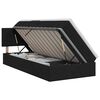 vidaXL Lit avec rangement et matelas Noir 100 x 200 cm Velours