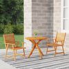 vidaXL Ensemble &agrave; manger de jardin 3 pcs Bois d'acacia solide