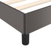 vidaXL Cadre de lit avec t&ecirc;te de lit sans matelas gris 140x190 cm