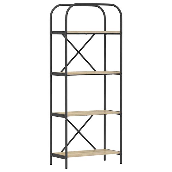 vidaXL &Eacute;tag&egrave;re Ch&ecirc;ne Sonoma 60 x 30 x 146 cm Bois d'ing&eacute;nierie