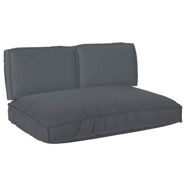 vidaXL Set de coussins de palette 3 pcs Anthracite 120 x 80 x 12 cm