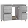 vidaXL Armoire salle de bain sonoma gris 80x33x60 cm bois d'ing&eacute;nierie
