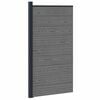 vidaXL Panneau de cl&ocirc;ture WPC et Aluminium Gris