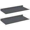 vidaXL &Eacute;tag&egrave;re flottante Montage mural 2 pc Anthracite Acier