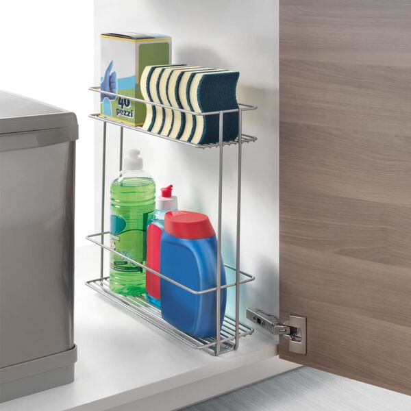 Metaltex &Eacute;tag&egrave;re d'armoire coulissante &agrave; 2 niveaux In&Out XL