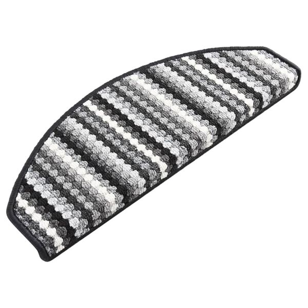 vidaXL Tapis d'escalier auto-adh&eacute;sifs 15 pcs Multicolore Anthracite