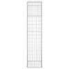 vidaXL Poteaux à panier de gabion 2 pcs 40x40x180 cm Fer