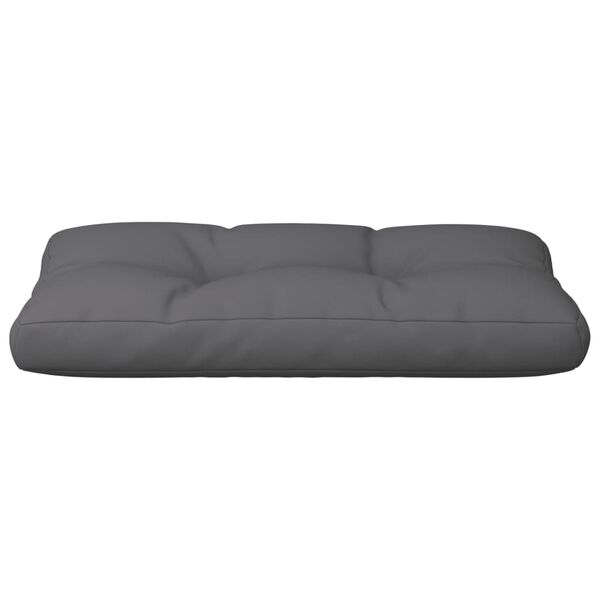 vidaXL Coussin de palette anthracite 80x40x12 cm tissu
