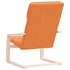 vidaXL Chaise de relaxation Jaune foncé Tissu
