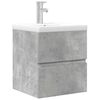 vidaXL Ensemble de meubles de salle de bain 2 pcs gris béton
