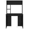 vidaXL Bureau Chêne noir 91 x 50 x 149 cm Bois d'ingénierie
