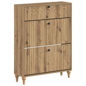 vidaXL Cabinet &agrave; chaussures ALKMAAR 78 x 24 x 103 cm Bois d'ing&eacute;nierie