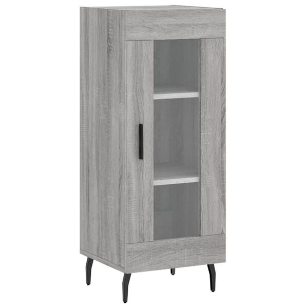 vidaXL Buffet Sonoma gris 34,5x34x90 cm Bois d'ingénierie