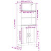 vidaXL Buffet haut Ch&ecirc;ne sonoma 69,5x34x180 cm Bois d'ing&eacute;nierie