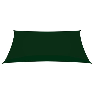 vidaXL Voile de parasol tissu oxford rectangulaire 2x4 m vert foncé