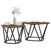 vidaXL Ensemble de tables d'appoint 2 pcs bois recycl&eacute;