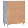 vidaXL Buffet gris b&eacute;ton 69,5x34x90 cm bois d'ing&eacute;nierie
