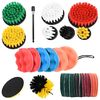 vidaXL Set de brosses pour voiture Multicolore polyrotin