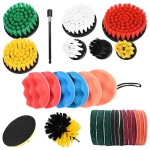 vidaXL Set de brosses pour voiture Multicolore polyrotin