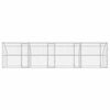 vidaXL Kennel pour Chiens 4 pcs Argent&eacute; 8 x 2 x 2 m Acier