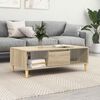 vidaXL Table basse Chêne Sonoma 103,5 x 60 x 35 cm Bois d'ingénierie