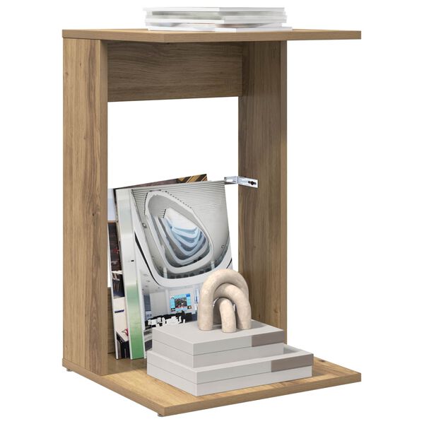 vidaXL Table d'appoint Ch&ecirc;ne artisanal 40 x 38 x 62,5 cm