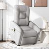 vidaXL Fauteuil inclinable de massage électrique gris nuage tissu