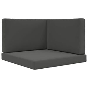 vidaXL Coussin de canap&eacute; d'ext&eacute;rieur Polyester Anthracite 80 x 80 cm