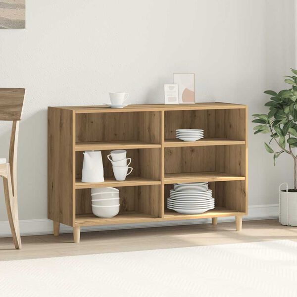 vidaXL Buffet ch&ecirc;ne artisanal 103,5x35x70 cm bois d'ing&eacute;nierie
