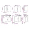 vidaXL Ensemble d'armoires de cuisine 7 pcs Kalmar bois d'ing&eacute;nierie