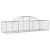 vidaXL Paniers à gabions arqués 30 pcs 200x50x40/60 cm fer galvanisé