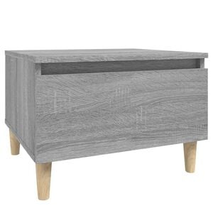 vidaXL Table d'appoint Sonoma gris 50x46x35 cm Bois d'ing&eacute;nierie