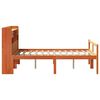 vidaXL Lit biblioth&egrave;que sans matelas cire marron 120x190cm pin massif