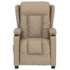 vidaXL Fauteuil de massage électrique Cappuccino Similicuir
