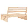 vidaXL Canap&eacute; central de jardin 120x80 cm bois de pin massif