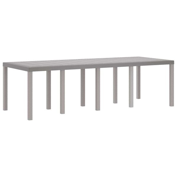 vidaXL Ensemble de salle &agrave; manger pour jardin 9 pcs Blanc