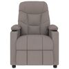 vidaXL Fauteuil de massage Taupe Tissu