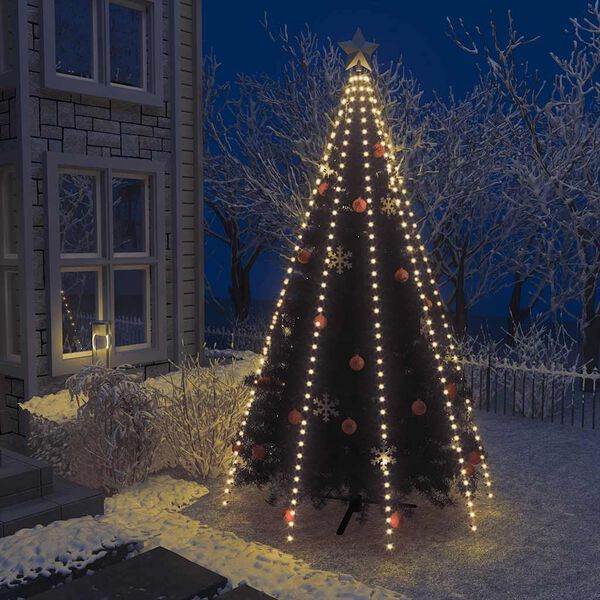 vidaXL Guirlande lumineuse filet d'arbre de No&euml;l 400 LED 400 cm