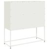 vidaXL Buffet blanc 100,5x39x107 cm acier laminé à froid
