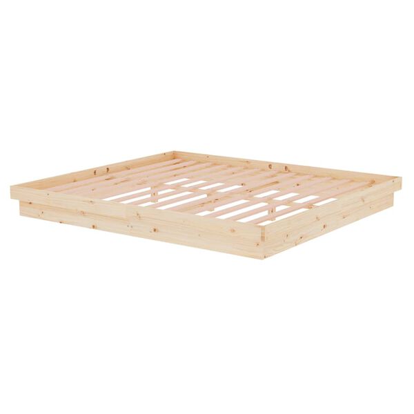 vidaXL Cadre de lit sans matelas bois massif