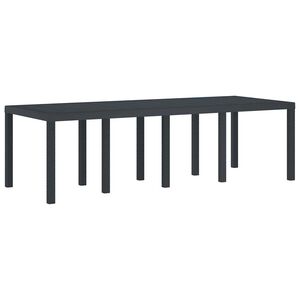 vidaXL Table de jardin pour repas Anthracite 250 x 100 x 73 cm