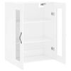 vidaXL Armoire murale blanc brillant 69,5x34x90 cm bois d'ing&eacute;nierie