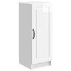 vidaXL Buffet Blanc brillant 33 x 34,5 x 87 cm Bois d'ing&eacute;nierie