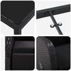 vidaXL Ensemble de salle &agrave; manger pour jardin 7 pcs Noir polyrotin